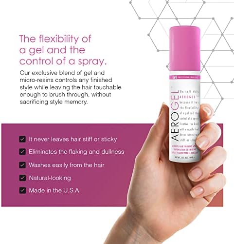 TRIDESIGN Aerogel Strong Hold Volumizing Hair Spray - 3 oz, 2 Pack