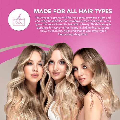 TRIDESIGN Aerogel Strong Hold Volumizing Hair Spray - 10.5 oz, 2 Pack