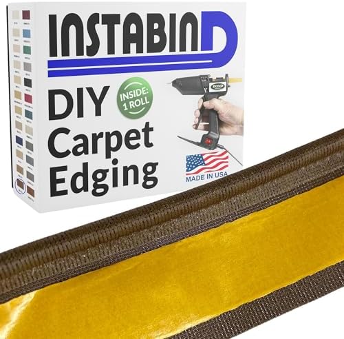 Instabind DIY Carpet Binding Tape - Regular Style Edge Trim - Malt, 54 lft