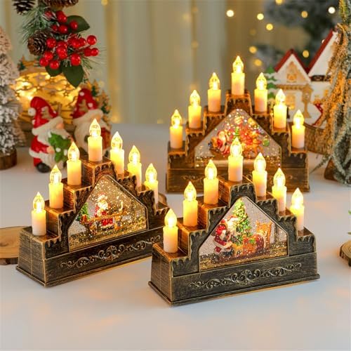 Music Box Christmas Decoration with Snowfall Effects and Seasonal Songs for Mantel Display Or Party Decor Festival Rotating Music Box for Wedding and Birthday Decoration