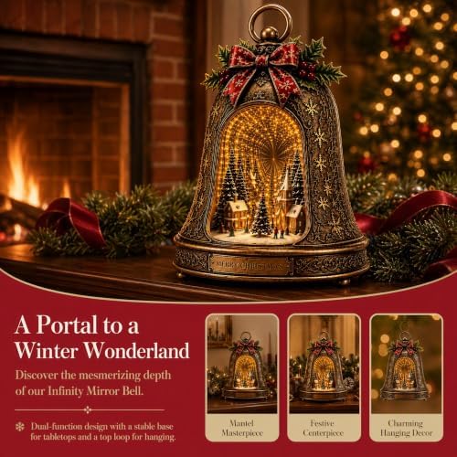 Villas Navideñas Christmas Village Infinity Bell, Lighted 3D