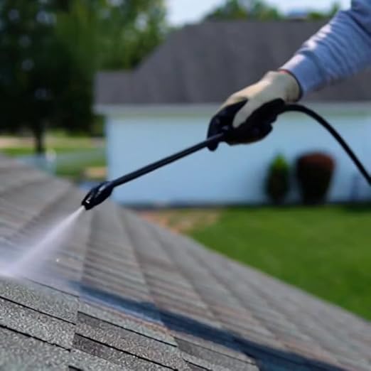 Shingle Sealer - Clear Waterproofing Roof Sealant Protectorant - Extends, Preserves and Rejuvenates Asphalt Shingle Roofs - High Solids - 7 Year -100% Acrylic - 5 Gallon