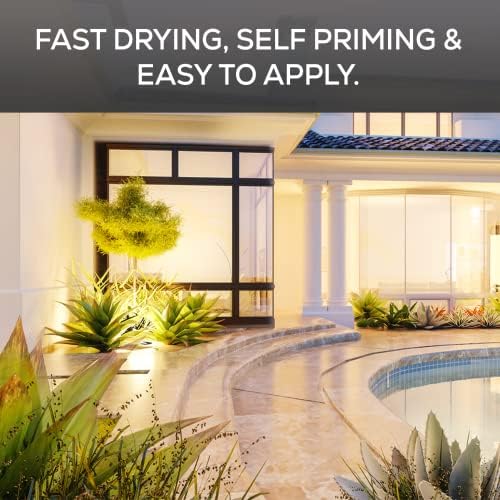 1 Gal. DOMINATOR Stone+ Gloss Clear Acrylic Sealer | Satin Finish Stone Sealer, Clay Brick Sealer | Color Enhancing | Professional Grade | Fast Dry | Indoor and Outdoor (Pack of 2)