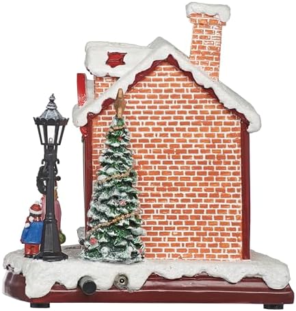Roman LED Musical Mrs. Claus Kitchen, 8" Amusments, Rotating Cake Christmas Village Scene, Lighted Holiday Décor, USB or Battery Operated