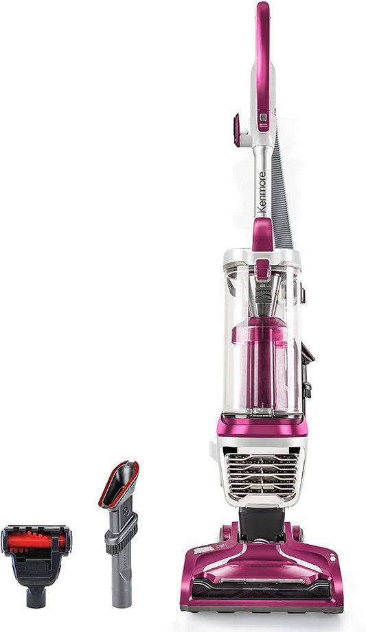 Kenmore DU5092 bagless Upright Vacuum Carpet Cleaner 2-Motor Power Suction with Hair Eliminator brushroll, pet Handi-Mate, 2L, Wine W/Lift-up Design | 2-Motor Power Suction, Hair Eliminator Brushroll, Pet Handi-Mate, 2L Capacity
