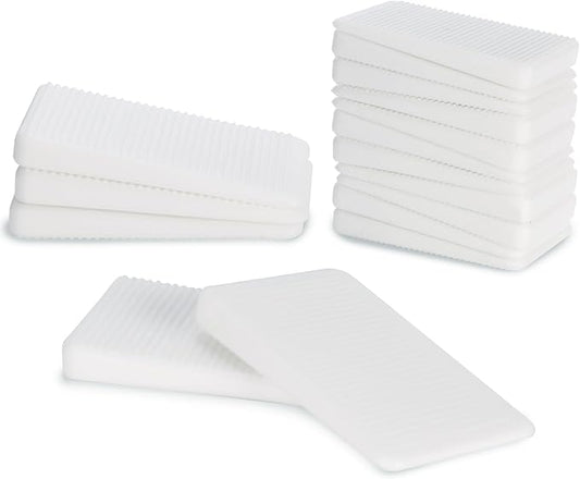 Furniture Leveler, Multi-Purpose Rubber Shim for Leveling Feet Stable, Anti-Wobble Pad for Uneven Table, Dresser Leg, Toliet (100 Pack, White)