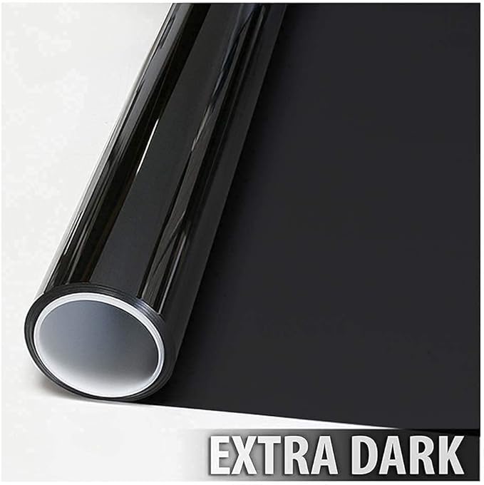 BDF NA05 Window Film Daytime Privacy and Sun Control Natural Black 5 (Very Dark) - 60in X 100ft