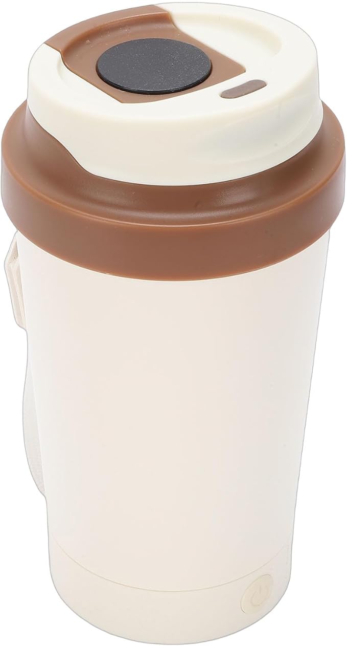 Self Stirring Coffee Mug with Lid, Magnetic Electric Auto Mixing Stainless Steel Cup for Coffee, Milk, Cocoa, Beverages, Travel Auto Stir Coffee Cup, Detachable