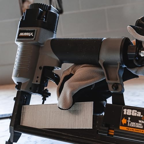 NuMax Pneumatic 3-In-1 Nail Gun Stapler 16 18 Gauge Finish Nailer Brad Nailer