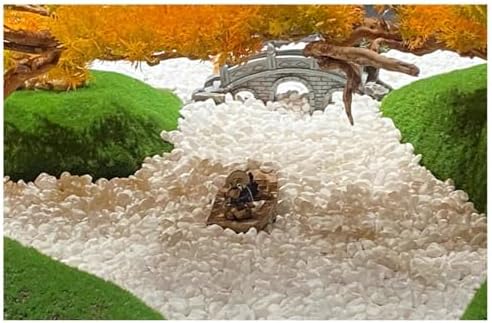 Tablescape Hotel Dining Table Large Round Rotating Table Simulated Bonsai Landscape Decoration Chinese Bonsai Landscape Decoration Round Table Simulated Landscape(90cm)