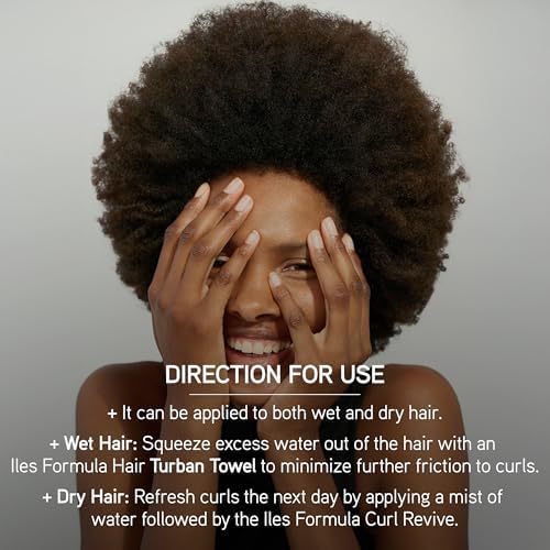 ILES FORMULA Curl Revive Cream, Defines Curls & Controls Frizz (200mL)