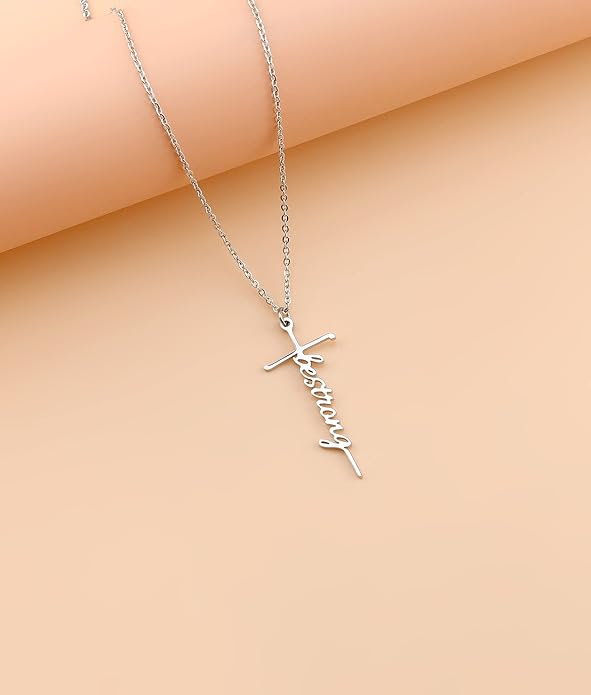 Lcherry Faith Cross Pendant Necklace for Women Religious Christian Jewelry Mother's Day Gifts for Women