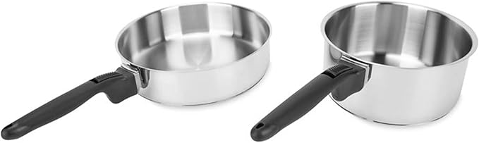Camco Mfg 43921 Cookware 10 Pc Set Nesting Stainless Steel