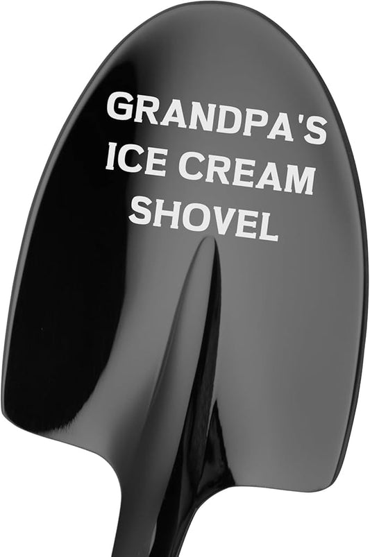 Grandpa Christmas Gifts Grandpa's Ice Cream Shovel Spoon, Unique Funny Gifts for Grandpa