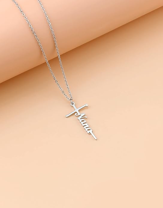 Lcherry Faith Cross Pendant Necklace for Women Religious Christian Jewelry Mother's Day Gifts for Women