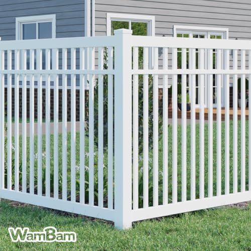 WamBam 5ft White Vinyl Finishing Post