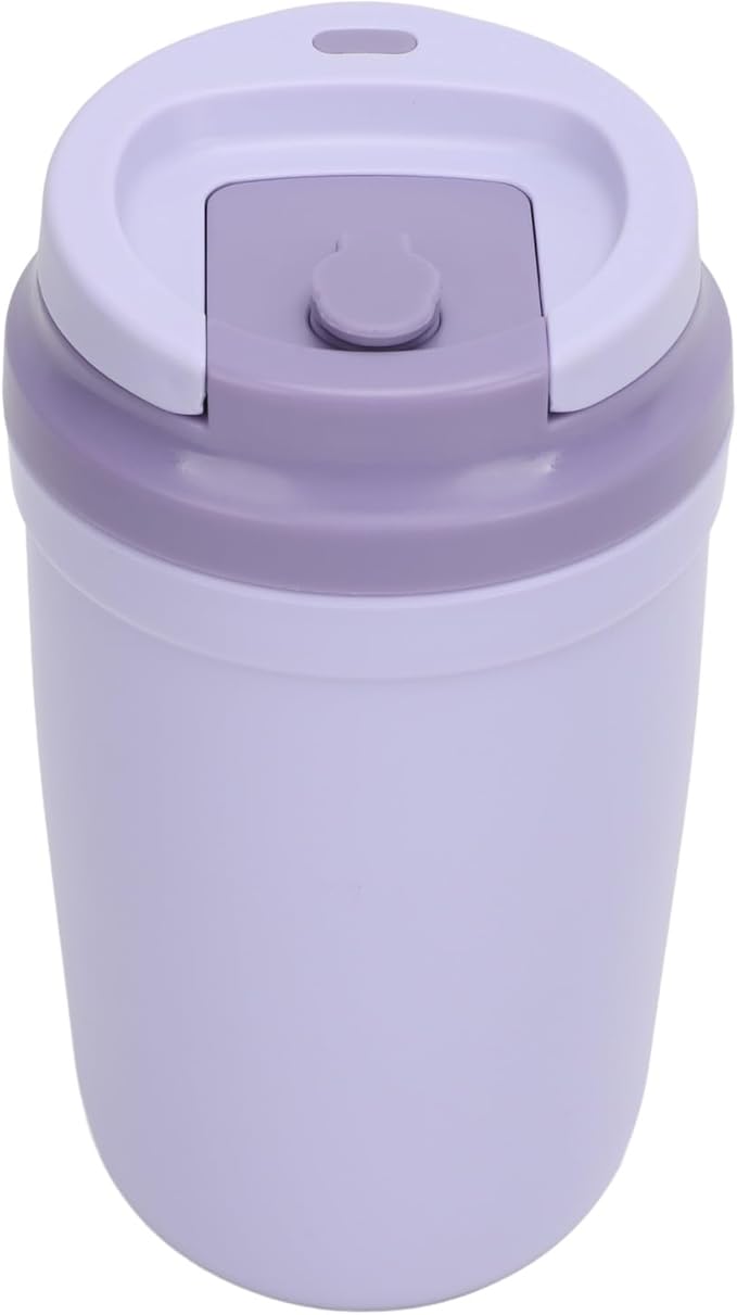 Alomejor Alomejor IP6 Self Mixing Cup Magnetic Rotator USB Rechargeable Auto Stir Coffee Mug 350ml for Travel (Green) (Purple)