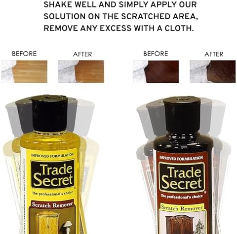 Trade Secret Wood Scratch Remover 2 Pack, Light and Dark, 8 oz, 2 Count