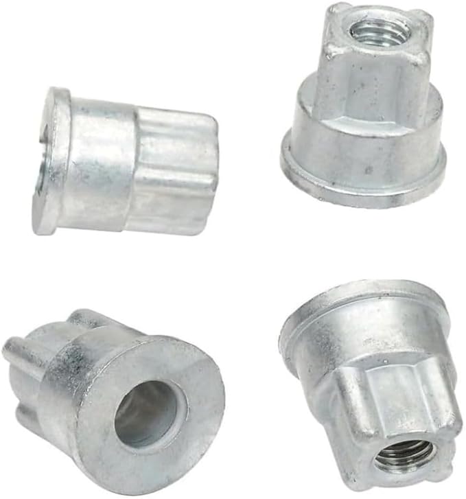Soro Essentials- Set of 8 Stainless Steel Foot and 3/8"-16 Threaded Insert Wire Shelving Unit Post Leveler - Leveler for Wire Shelving Rack for Kitchen Storage for Precise Height Adjustments
