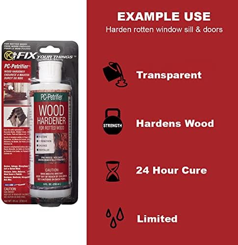 PC Products PC-Petrifier Water-Based Wood Hardener, 32 oz, Milky White 324448