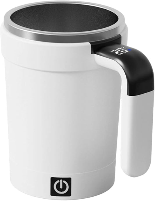 Magnetic Auto Stirring Cup Coffee Protein Shakes Electric Mixer Food Grade Stainless Steel Mixing Mug Detachable