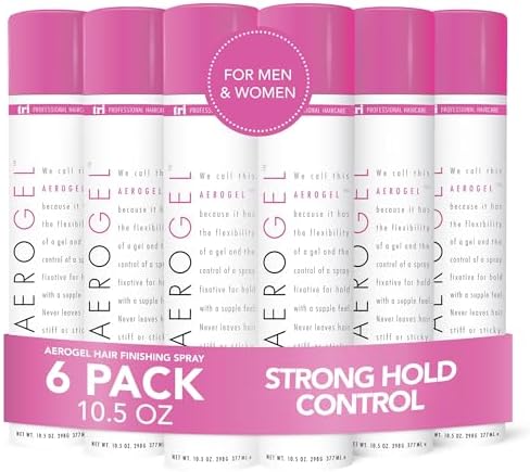 TRIDESIGN Aerogel Strong Hold Volumizing Hair Spray - 10.5 oz, 6 Pack