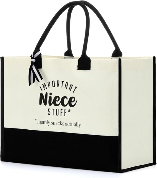 FORBIDDEN PAPER Gifts Tote Bag Important Stuff Tote Gift Gifts Birthday for Shopping Bag Grocery Bag Utility Tote