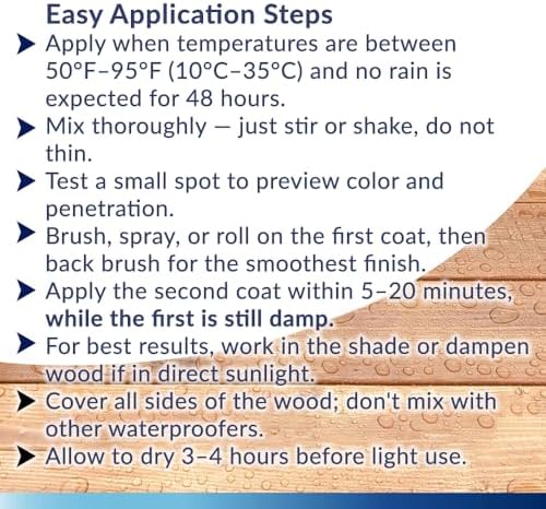 SEAL-ONCE Nano+Poly Wood Sealer and Waterproofer, Bronze Cedar, 2 Gallon