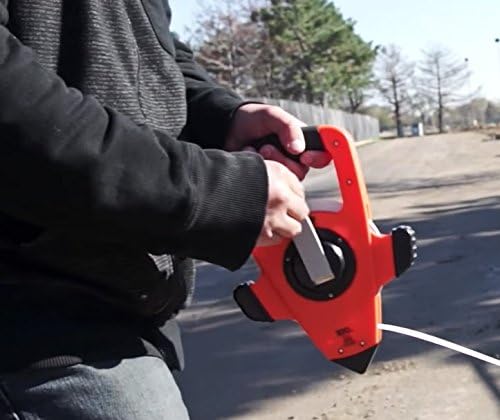 Long Tape Measure, 3/8 in x 300 ft, Orange