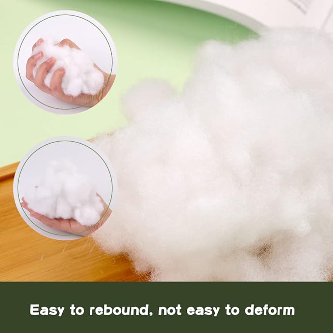 BUTUZE 32oz Premium Polyester Fiber Fill, High Resilience Fiberfill Stuffing for Craft, Crochet Animals, Part Pillow Comforter DIY, Recyclable