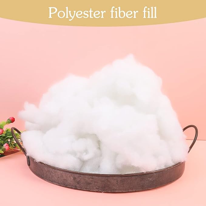 BUTUZE 650g/23oz Polyfill Stuffing, (2.1oz-4.4lb) Fiberfill for Crafts, Polyester Fiber Fill, Premium Resilience Fill Fiber for Stuffing Pillow and Home Decoration Projects