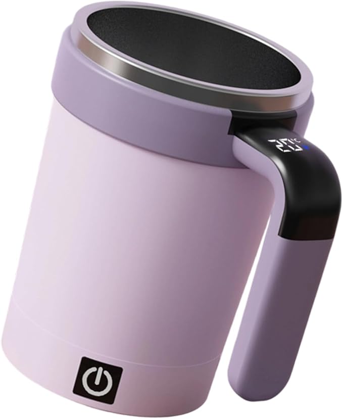 Magnetic Auto Stirring Cup Coffee Protein Shakes Electric Mixer Food Grade Stainless Steel Mixing Mug Detachable