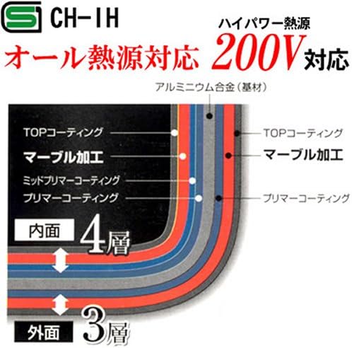 pa-ru金属 sutoronguma-buru Plus fluorine hard processing IH corresponding frying pan 26 cm H – 4082