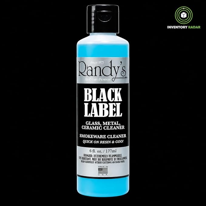 Randy’s Black Label Cleaner, 6fl oz (3-Pack) – Multipurpose Surface Cleaner for Glass, Metal & Ceramic – Glass Top Stove Cleaner, Streak-Free Finish, Residue-Free, Fast-Drying Formula (6 FL Oz)