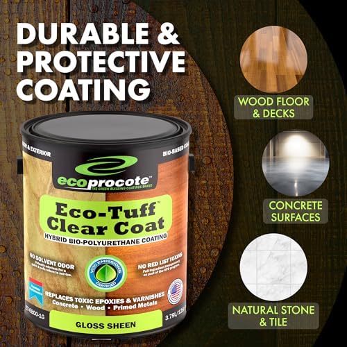 Eco-Tuff Finish Polyurethane Clear Coat, 1 Gallon, Gloss