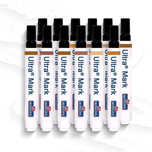 Mohawk Ultra Mark Wood Stain Touch Up Marker, Standard Color Assortment M280-1200, 12 Count