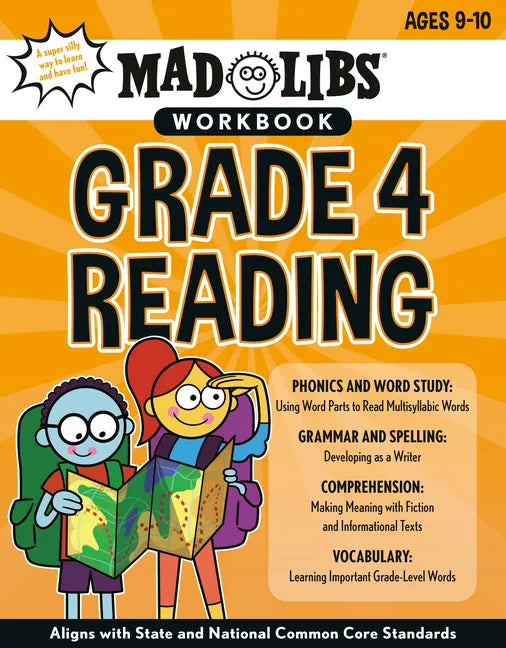 Mad Libs Workbook: Grade 4 Reading: Aligns with State and National Common Core Standards - Paperback