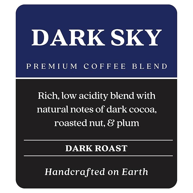 Copper Moon Dark Sky Blend, Dark Roast Coffee, Whole Bean, 5 Lb
