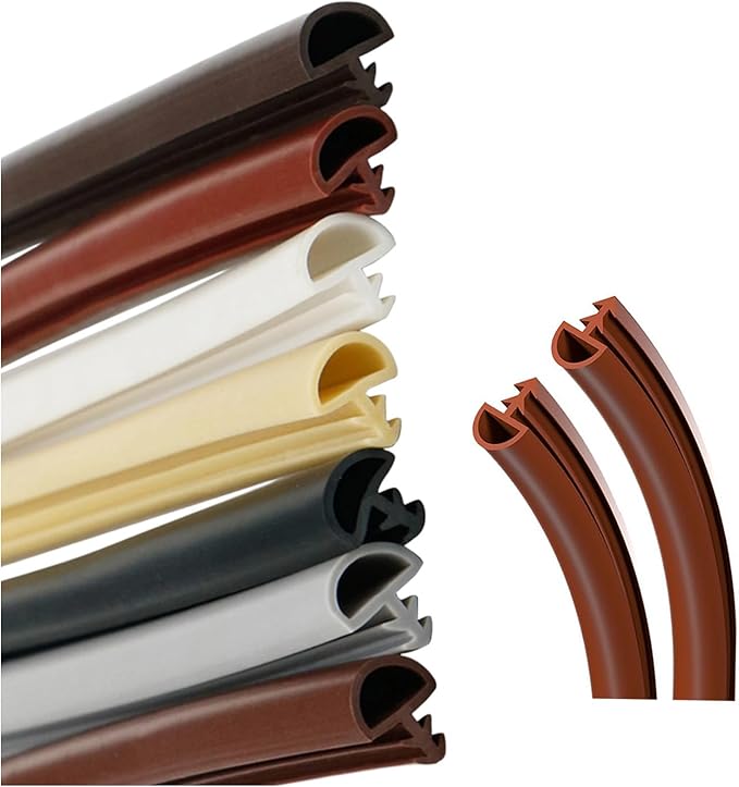 Window Weather Stripping Seal Strip Insulation for Windows and Doors Draft Blocker Soundproofing Weatherproofing Easy to Install 10mm-Gray 20m