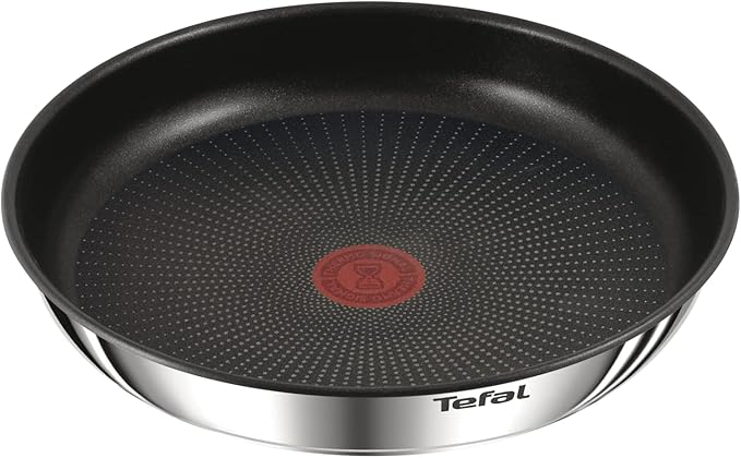 Tefal Ingenio L8979804 8-Piece Cookware Set, Suitable for All Heat Sources Including Induction, Non-Stick Coating, Stainless Steel, Stackable