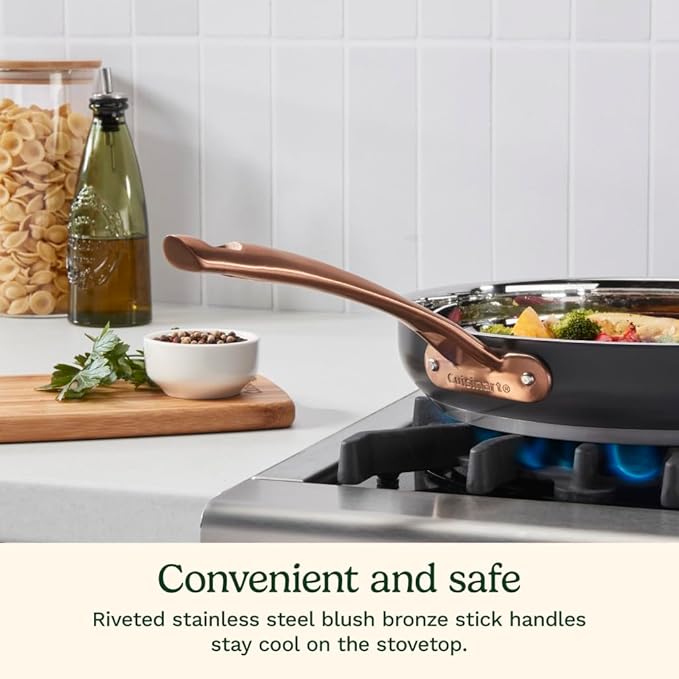 Cuisinart 11-Piece Matte Black Elegance Cookware Set, MBK89-11