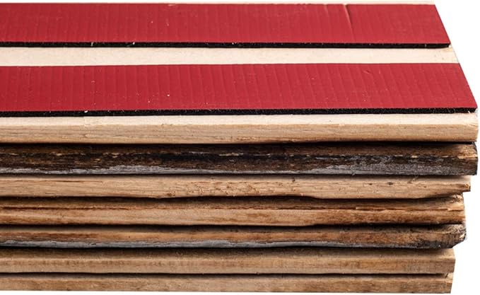 Peel & Stick Real Wood Planks, Rustic Reclaimed Barn Wood Paneling, Brown Gray Combinations, 10.5 sq. ft