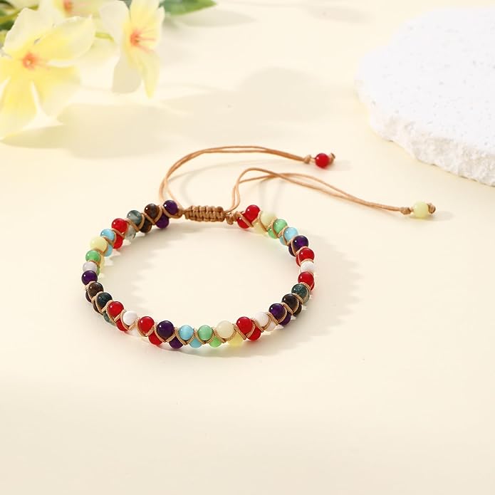 Mothers Day Gifts for Daughter Granddaughter, To My Mom Grandma Wife Girlfriend Sister Jasper Heart Bracelets Birthday Anniversary Christmas Stocking Stuffers Valentines Day Jewelry