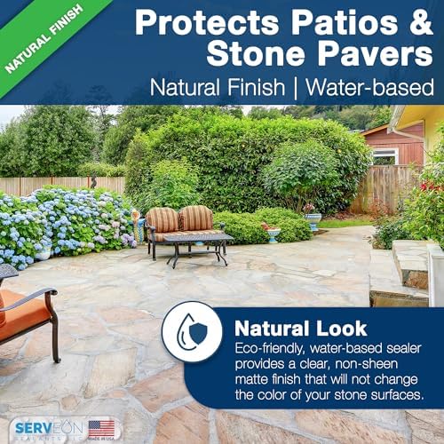 Serveon Sealants Natural Stone Sealer (Clear Natural Finish) 1 Gal