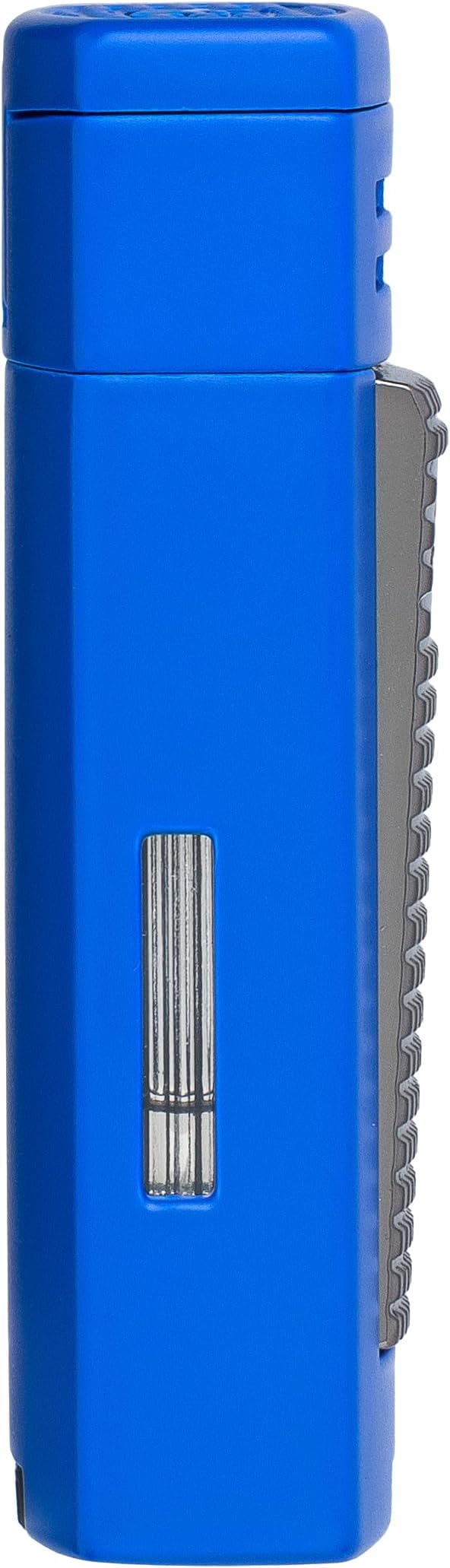 XIKAR® Ion Double-Jet Flame Cigar Lighter. with Textured Trigger Button and a Safety Mechanism. (Blue)