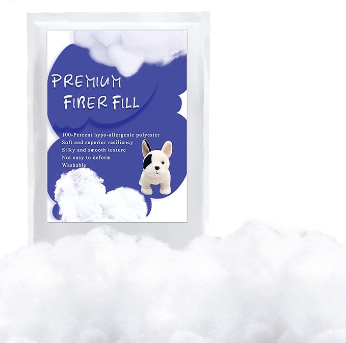 BUTUZE 4.4lb Polyfill Stuffing, (4.4lb-2.1oz) Fiberfill for Crafts, Polyester Fiber Fill, Resilience Fill Fiber for Stuffing Pillow and Home Decoration Projects