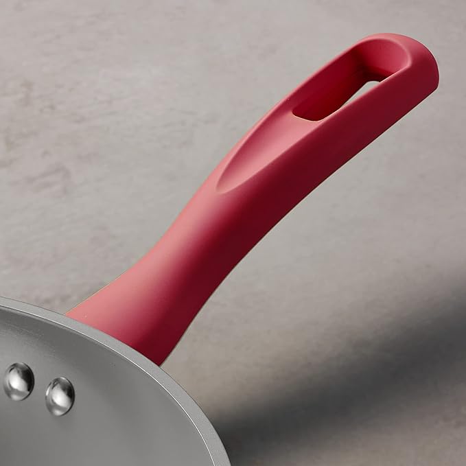 Tramontina Solara 10 & 12-Inch Ceramic Non Stick Frying Pan Set, Heavy-Gauge Aluminum Skillet with Nonstick Coating, Dishwasher and Oven Safe (Red, 2-Pack)