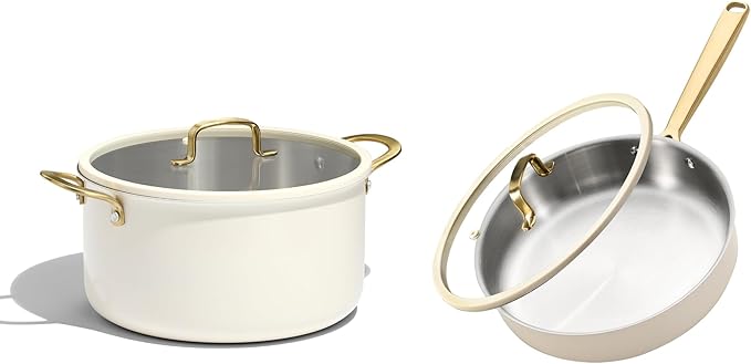 CAROTE 4 PCS Stainless Steel Cookware Set