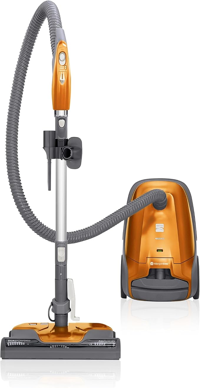 Kenmore BC4040 400 Series Lightweight Bagged Canister Vacuum Cleaner 2-Motor System, HEPA Filter, Extended Reach, Auto Cord Rewind with Height Adjustment for All Floors