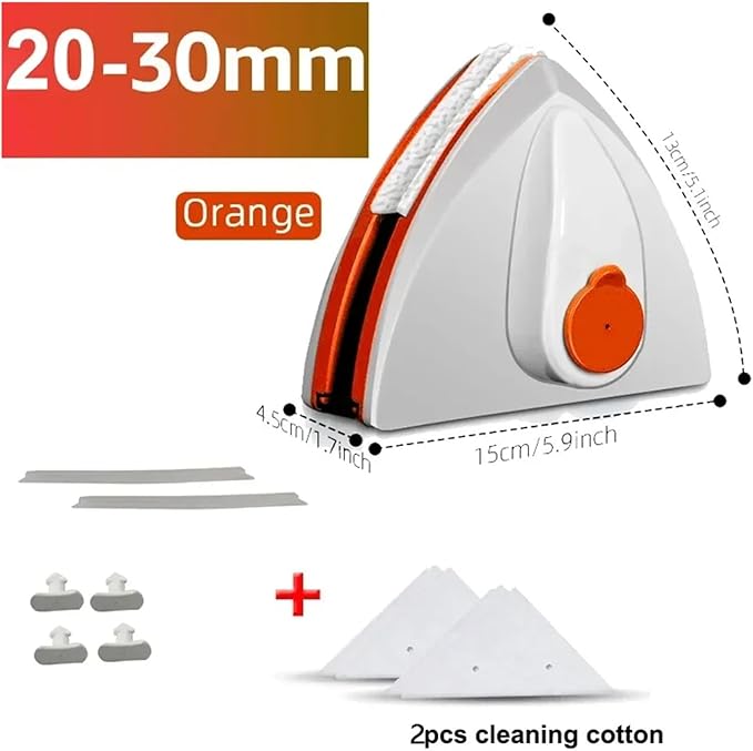 window washer tool， Double-Side Magnetic Windows Cleaner Automatic Water Dispending Glass Brush Wiper Robot Household Cleaning Tools,for home(20-30mm)